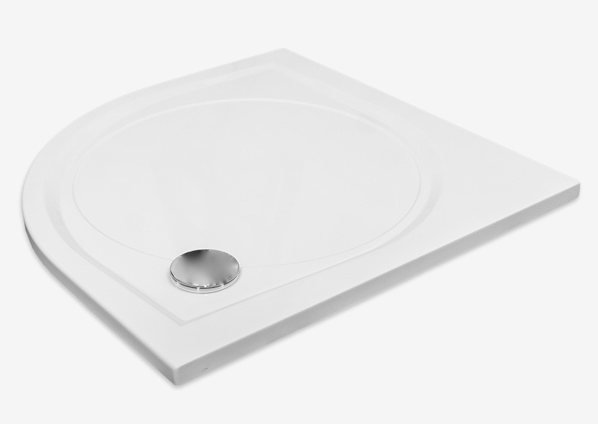 Štvrťkruhová sprchová vanička